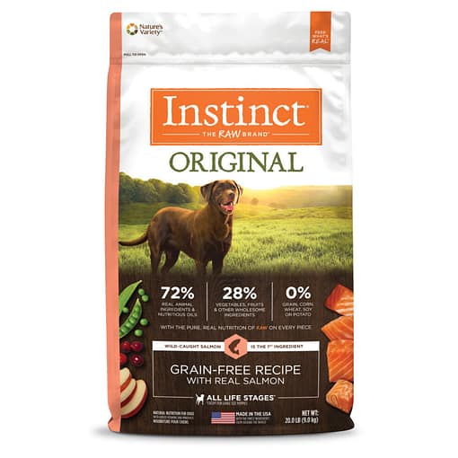 Instinct Original Grain-Free Recipe with Real Salmon Dry Dog Food 20lb