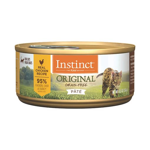 Instinct Original Grain-Free Pate Real Chicken Recipe Canned Cat Food 155g