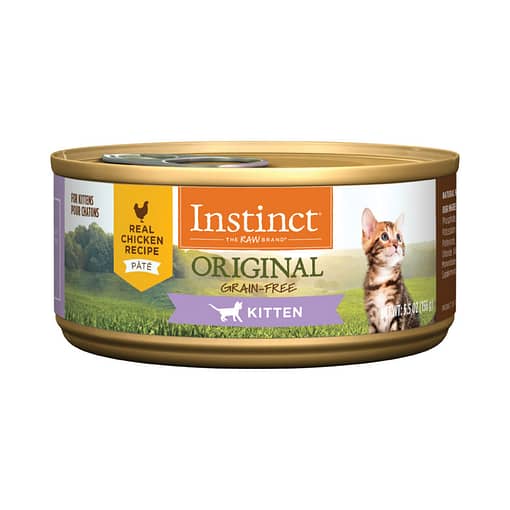 Instinct Original Kitten Grain-Free Pate Real Chicken Recipe Canned Cat Food 155g