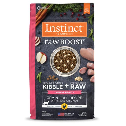 Instinct Raw Boost Indoor Grain-Free Recipe with Real Chicken Dry Cat Food 5lb