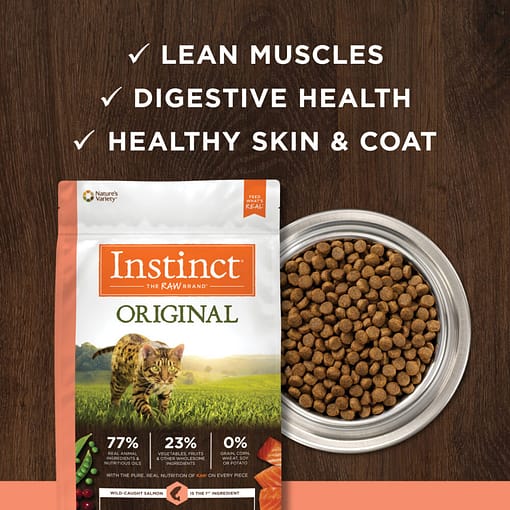 Instinct Original Grain-Free Recipe with Real Salmon Dry Cat Food (2 Sizes) - Image 6