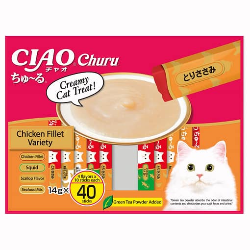 CIAO Chicken Fillet Jumo Mix food for Cats 14g (40pcs)