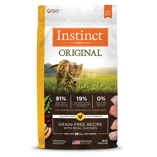 Instinct Original Grain-Free Recipe with Real Chicken Dry Cat Food (2 Sizes)