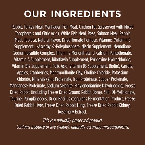 Instinct Original Grain-Free Recipe with Real Rabbit Dry Cat Food 10lb - Image 6