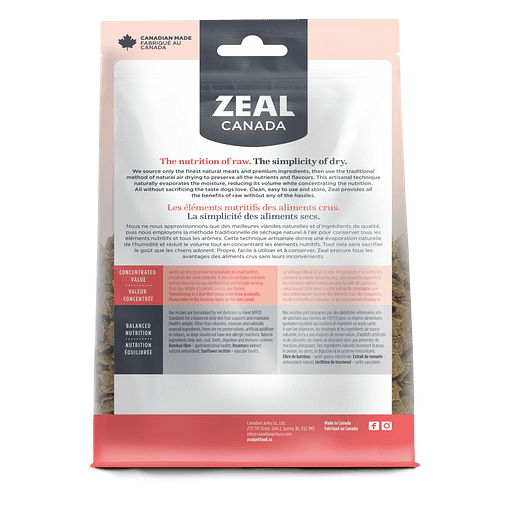 Zeal Canada Gently Air-Dried Salmon Recipe Dry Dog Food [Wt : 1lb/454 g] - Image 6