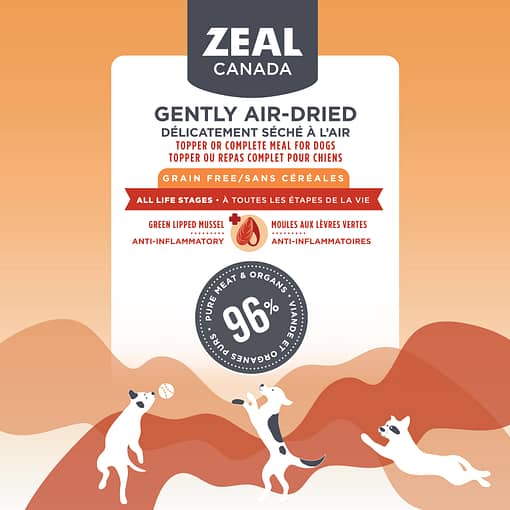 Zeal Canada Gently Air-Dried Pork Recipe Dry Dog Food [Wt : 1lb/454 g] - Image 2
