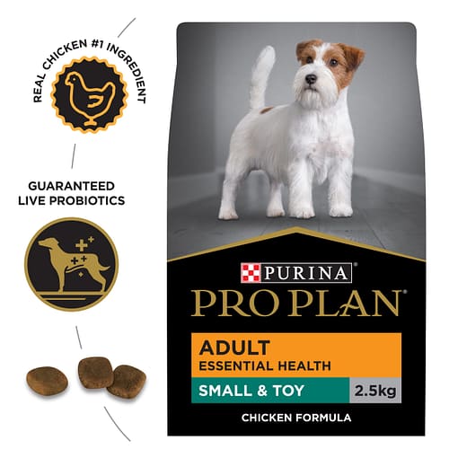 Purina PRO PLAN Adult Small & Toy Breed Chicken Formula with Probiotics and Prebiotics - Dry Dog Food (2 Sizes) - Image 2