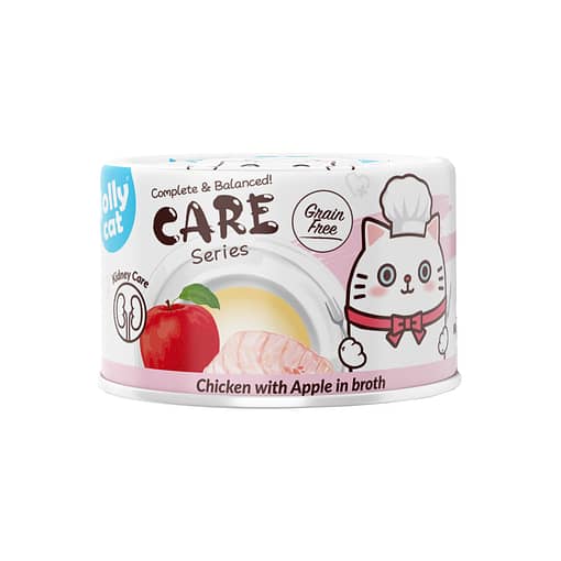 Jollycat  Complete & Balanced Kidney Care Chicken with Apple in Broth Wet Cat Food 80g