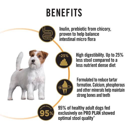 Purina PRO PLAN Adult Small & Toy Breed Chicken Formula with Probiotics and Prebiotics - Dry Dog Food (2 Sizes) - Image 4