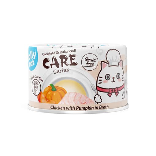 Jollycat  Complete & Balanced Skin & Coat Care Chicken with Pumpkin in Broth Wet Cat Food 80g