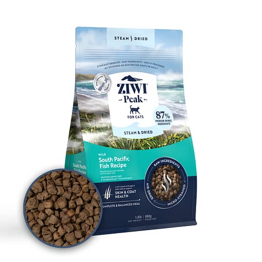 Ziwi Peak Steam Dried Wild South Pacific Fish Dry Cat Food (2 Sizes)