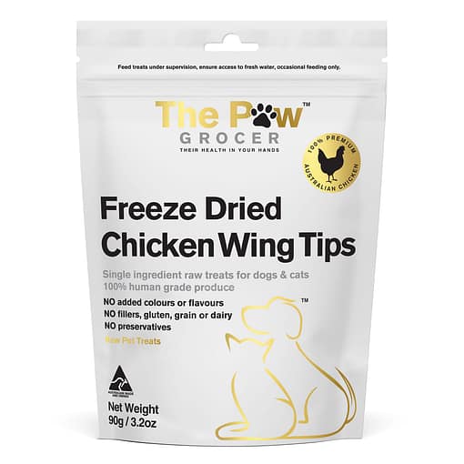 The Paw Grocer - Freeze Dried Chicken Wing Tips Cat & Dog Treats 90g