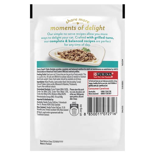 Purina Fancy Feast Petite Delights Grilled Tuna in gravy 50g - Image 3