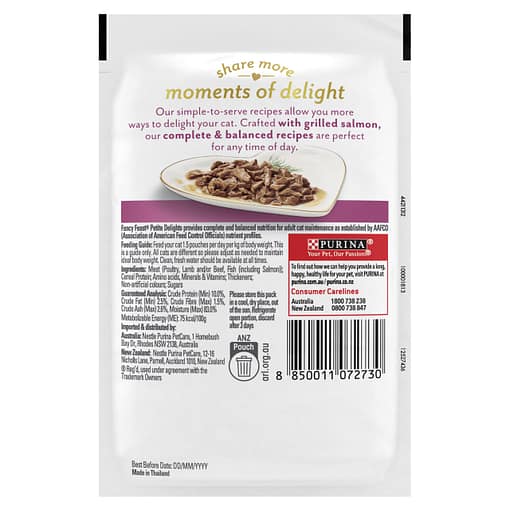 Purina Fancy Feast Petite Delights Grilled Salmon in gravy 50g - Image 5