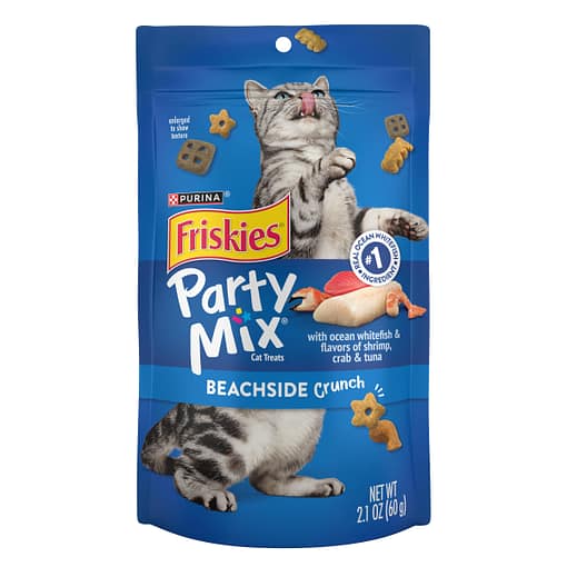Purina FRISKIES Party Mix Beachside Crunch Cat Treats 60g