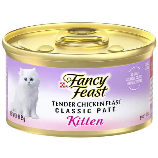 Purina Fancy Feast Classic Pate Kitten Tender Chicken Feast Gourmet Wet Cat Food 85g