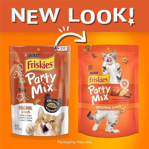 Purina FRISKIES Party Mix Original Crunch Cat Treats 60g - Image 2