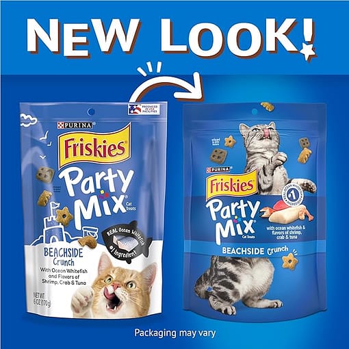Purina FRISKIES Party Mix Beachside Crunch Cat Treats 60g - Image 7