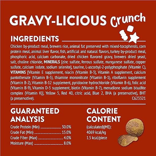 Purina FRISKIES Party Mix Gravy-licious Crunch Chicken & Gravy Cat Treats 60g - Image 5