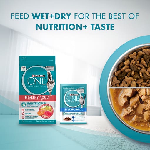 PURINA ONE Healthy Adult Salmon and Tuna​ - Dry Cat Food (2 Sizes) - Image 15