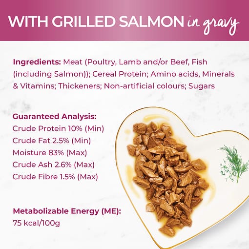 Purina Fancy Feast Petite Delights Grilled Salmon in gravy 50g - Image 6