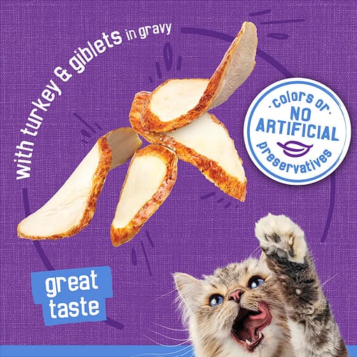 Purina FRISKIES Turkey & Cheese Dinner Wet Cat Food 156g - Image 3