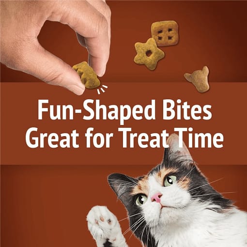 Purina FRISKIES Party Mix Wild West Crunch Beef, Liver & Cheddar Flavors Cat Treats 60g - Image 2