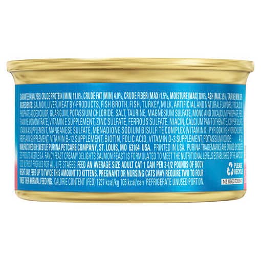 Purina Fancy Feast Creamy Delights Salmon Wet Cat Food 85g - Image 2