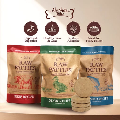 Absolute Bites Freeze Dried Raw Patties Dog Food - Duck Recipe (14oz) - Image 7