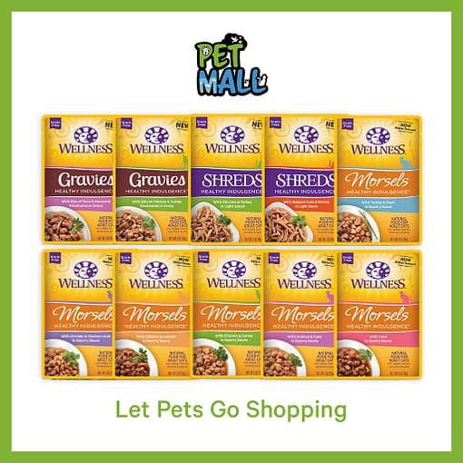 Wellness Healthy Indulgence Grain Free - Gravies/Shreds/Morsels Wet Cat Food 3oz