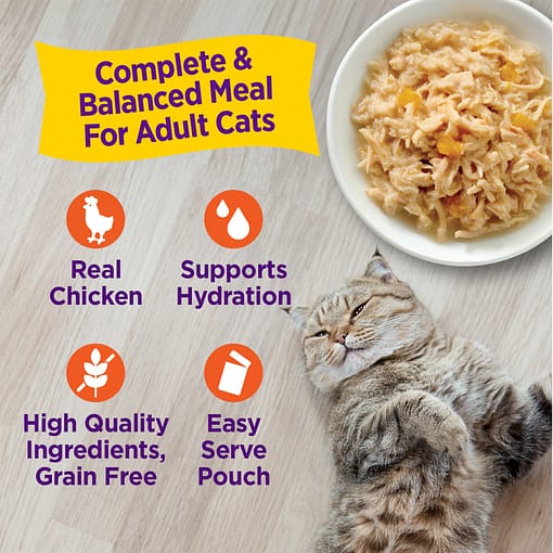 Wellness Appetizing Entrees Shredded Chicken Recipe Wet Cat Food (1.4oz) - Image 2