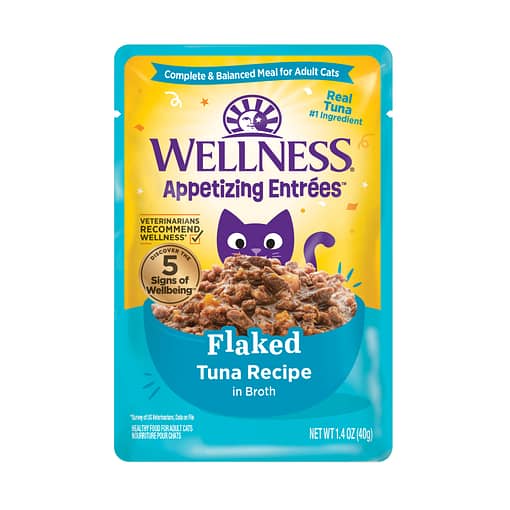 Wellness Appetizing Entrees Flaked Tuna Recipe Wet Cat Food (1.4oz) - Image 2
