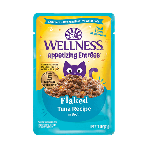 Wellness Appetizing Entrees Flaked Tuna Recipe Wet Cat Food (1.4oz)