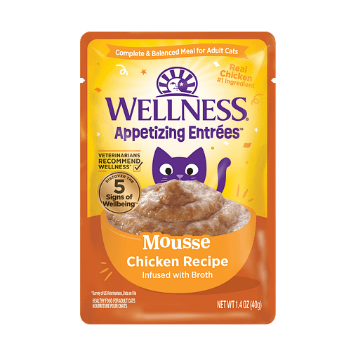 Wellness Appetizing Entrees Mousse Chicken Recipe Wet Cat Food (1.4oz) - Image 2