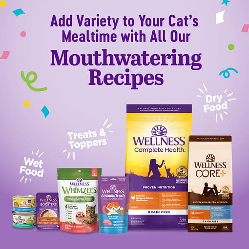 Wellness Appetizing Entrees Shredded Chicken & Salmon Recipe Wet Cat Food (1.4oz) - Image 3