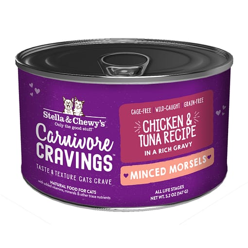 Stella & Chewy's Carnivore Cravings - Minced Morsels Chicken & Tuna Recipe 5.2oz