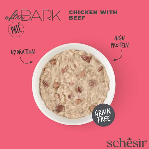 Schesir After Dark Pate Wet Cat Food - Chicken with Beef - Image 3