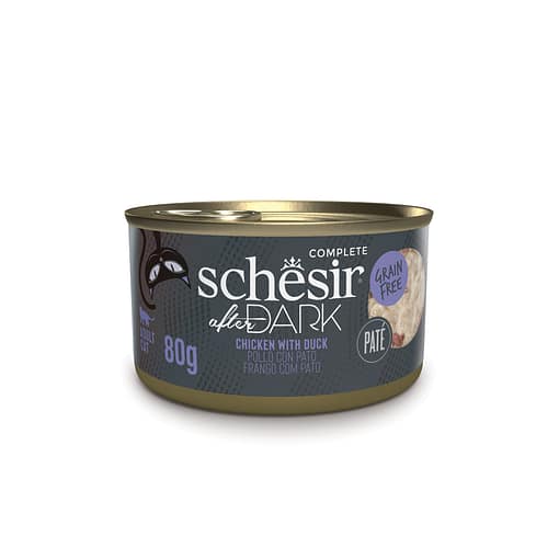 Schesir After Dark Pate - Wet Cat Food Chicken with Duck 80g