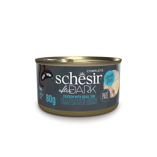 Schesir After Dark Pate Wet Cat Food - Chicken with Quail Egg