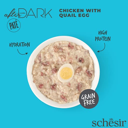 Schesir After Dark Pate Wet Cat Food - Chicken with Quail Egg - Image 3