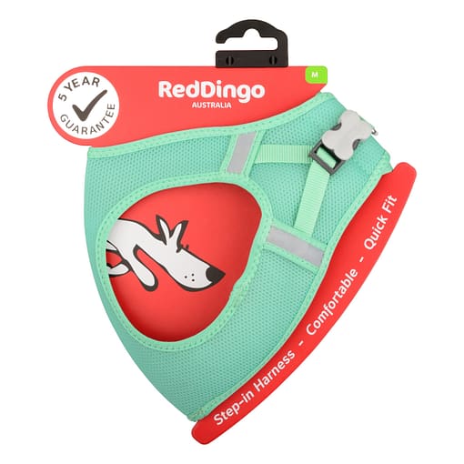 Red Dingo Dog Mesh Harness Pastel Green (7 Sizes)