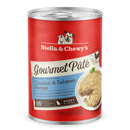 Stella & Chewy's Gourmet Pâté - Puppy Chicken & Salmon Recipe For Dogs - 12.5 oz