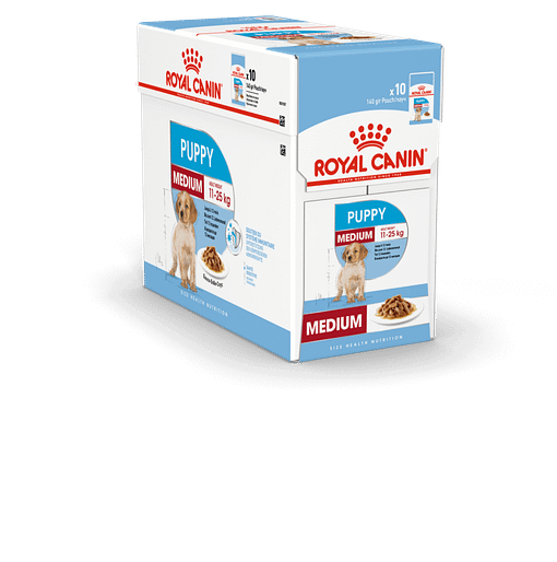 Royal Canin Medium Puppy pouch Wet Dog Food 140g - Image 2