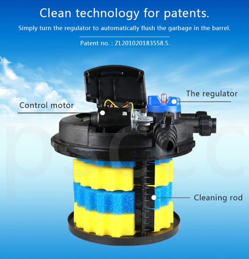 SG Stock: SunSun GRECH - CPA Series Automatic Cleaning Pond Bio Filter With 11W UV - Image 5