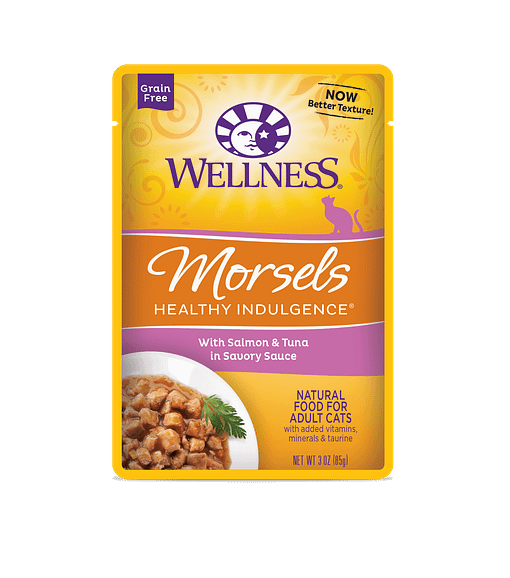 Wellness Cat Indulgence Morsels – Salmon & Tuna 3oz