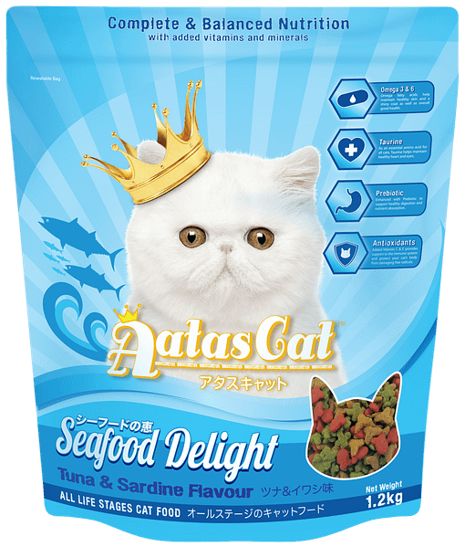 Aatas Cat Seafood Delight Tuna & Sardine 1.2kg