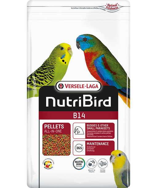 Versele- Laga B14 - Budgies and Small Parakeets - Maintenance (2 Sizes)
