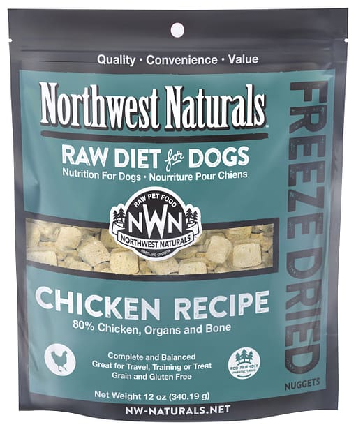 Northwest Naturals Chicken Freeze Dried Nuggets food for Dogs (2 Sizes)