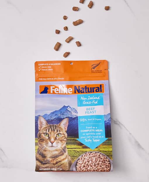 Feline Natural Beef Feast Freeze-Dried Cat Food 320g - Image 3
