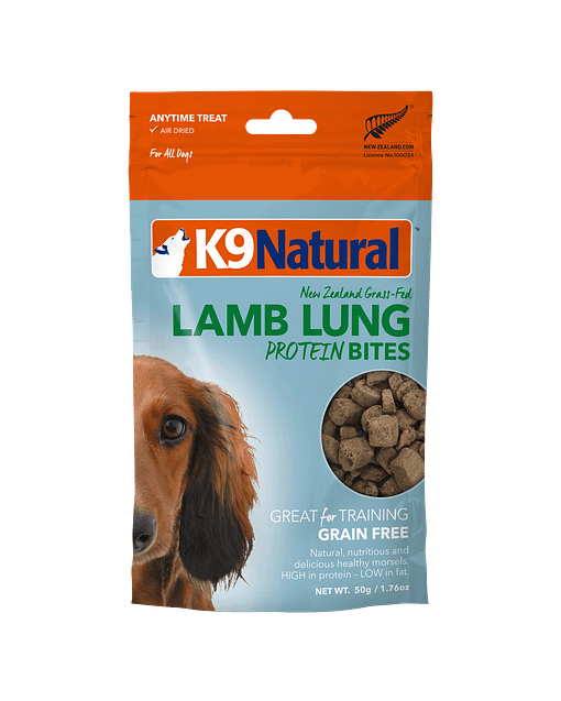 K9 Natural Lamb Lung Protein Bites for Dogs 60gm